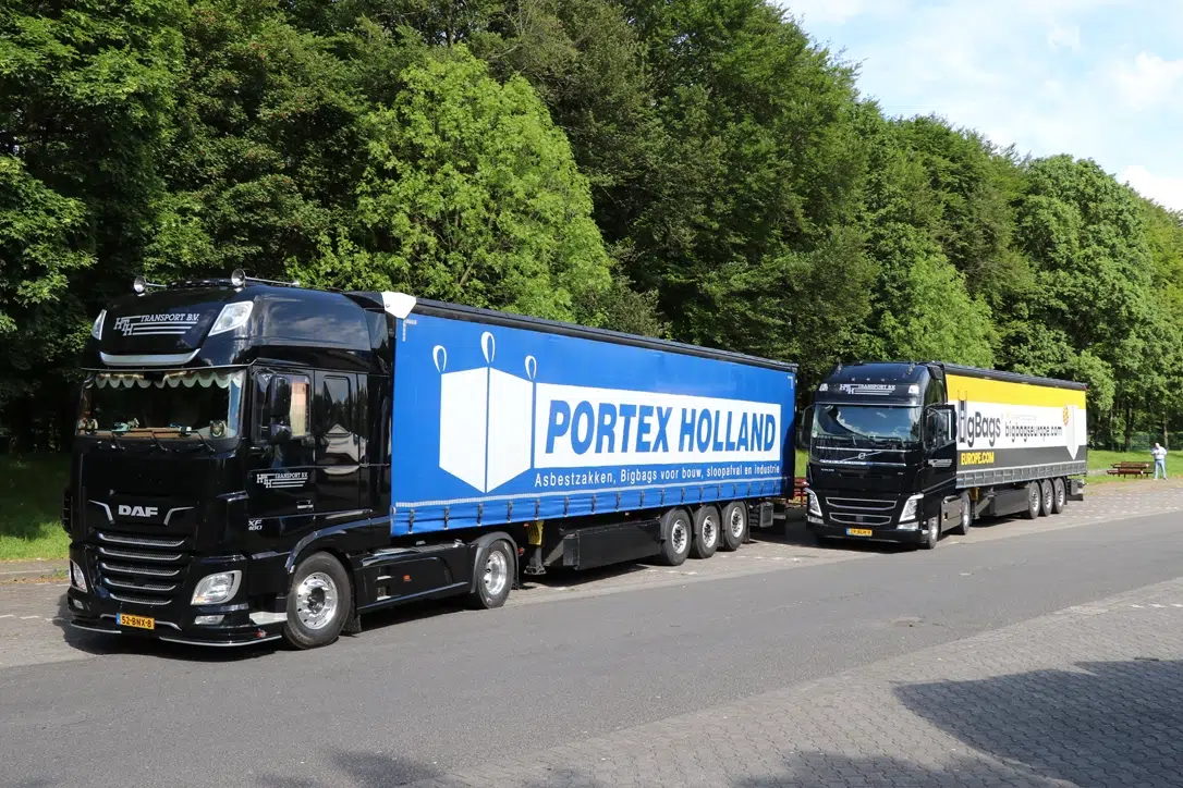 hth transport vrachtwagen portex bigbags europe
